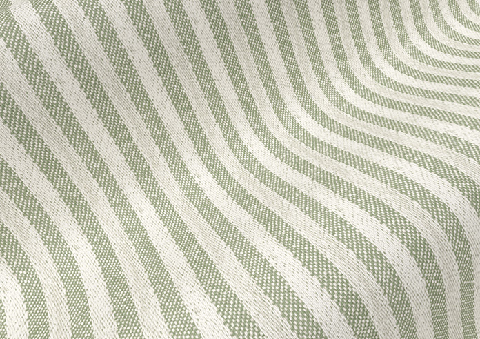 Emily Bond Oscar Stripe, Sage - Roller Blind - Image 4